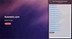 Desktop Screenshot of kosmetic.com